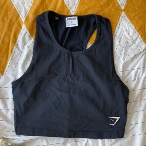 Cropped racer back tank